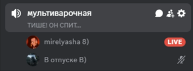 Наши посиделки вдвоём в Discord